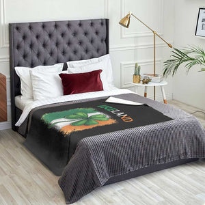 Vintage Ireland Shamrock Irish Flag St Patricks Day Throw Blanket TS14 Print Your Wear