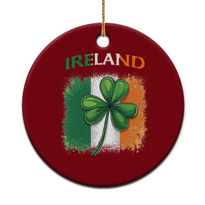 Vintage Ireland Shamrock Irish Flag St Patricks Day Ceramic Ornament TS14 1pc Red Print Your Wear
