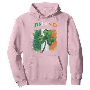 Vintage Ireland Shamrock Irish Flag St Patricks Day Hoodie TS14 Light Pink Print Your Wear