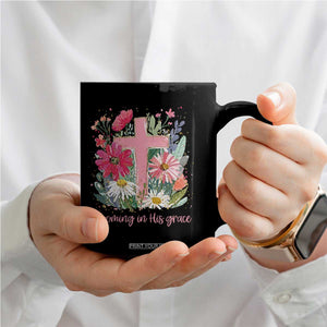 Blooming in His Grace Coffee Mug Boho Wildflower Christian Faith Bible Verse TS14 Print Your Wear