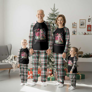 Blooming in His Grace Plaid Pajama Set Boho Wildflower Christian Faith Bible Verse TS14 Christmas Plaid Print Your Wear
