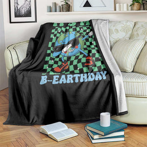 Funny Earth Day Throw Blanket Its My B-Earthday TS14 Print Your Wear