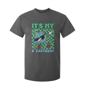 Funny Earth Day T Shirt For Kid Its My B-Earthday TS14 Dark Heather Print Your Wear
