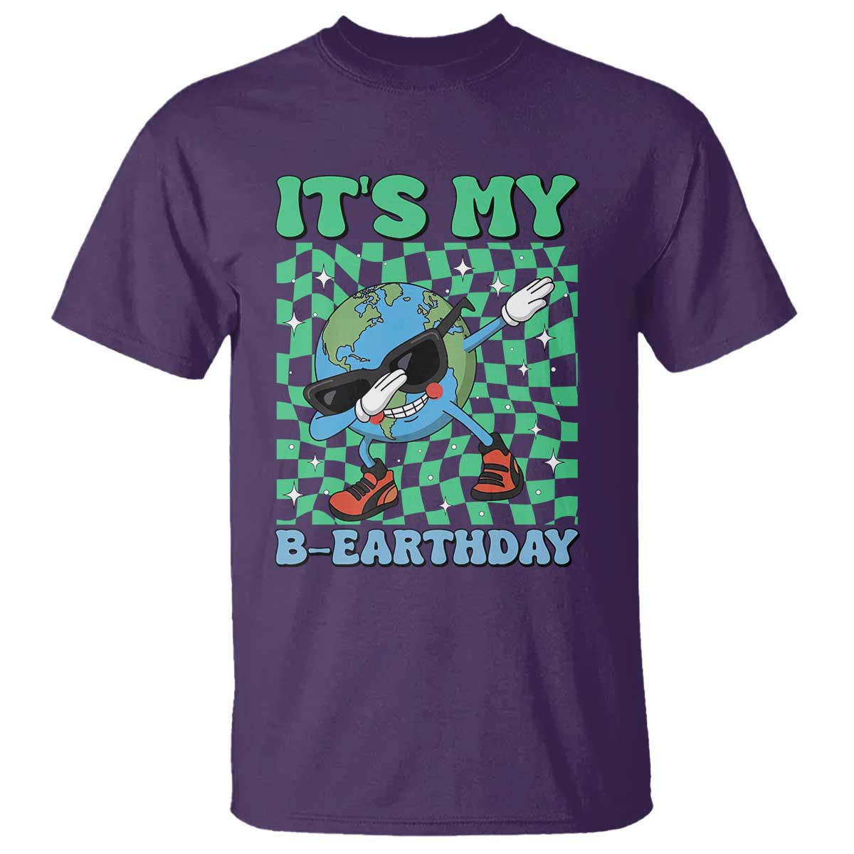 Funny Earth Day T Shirt Its My B-Earthday TS14 Purple Print Your Wear