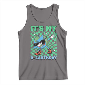 Funny Earth Day Tank Top Its My B-Earthday TS14 Deep Heather Print Your Wear