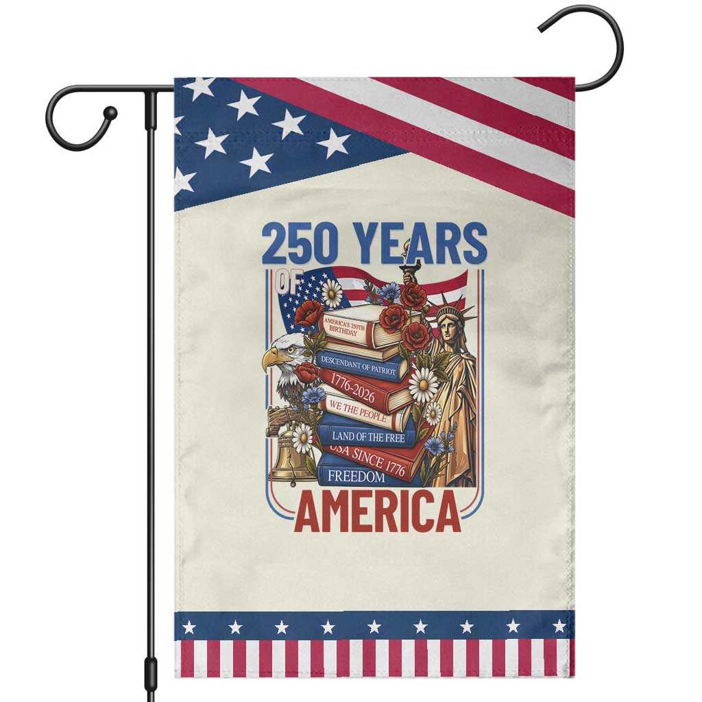 250 Years American Anniversary Patriotic Garden Flag Patriotic Book Reader 4th of July TS14 Modern Beige Blue Print Your Wear