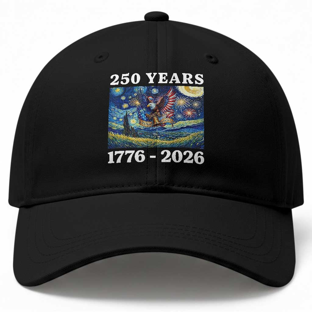 250th America Anniversary Baseball Cap Starry Night Patriotic Eagle Liberty Bell American Flag TS14 Print Your Wear