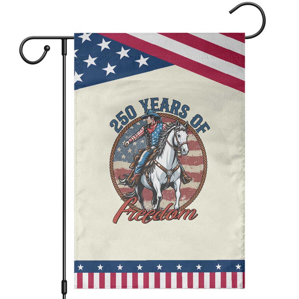 250th Anniversary USA Patriotic Garden Flag American Flag Cowboy Rodeo 4th of July TS14 Modern Beige Blue Print Your Wear