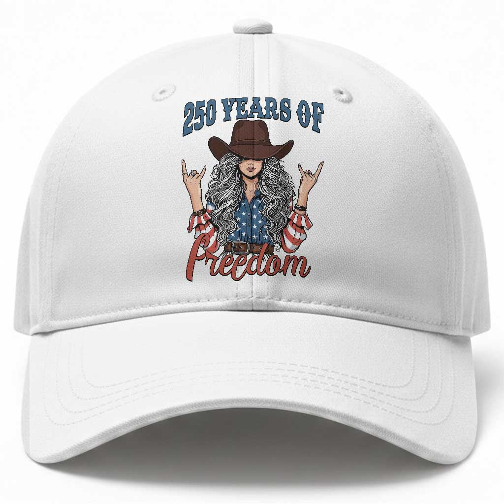 250th Anniversary USA Baseball Cap Western Cowgirl American Flag 4th of July TS14 Print Your Wear