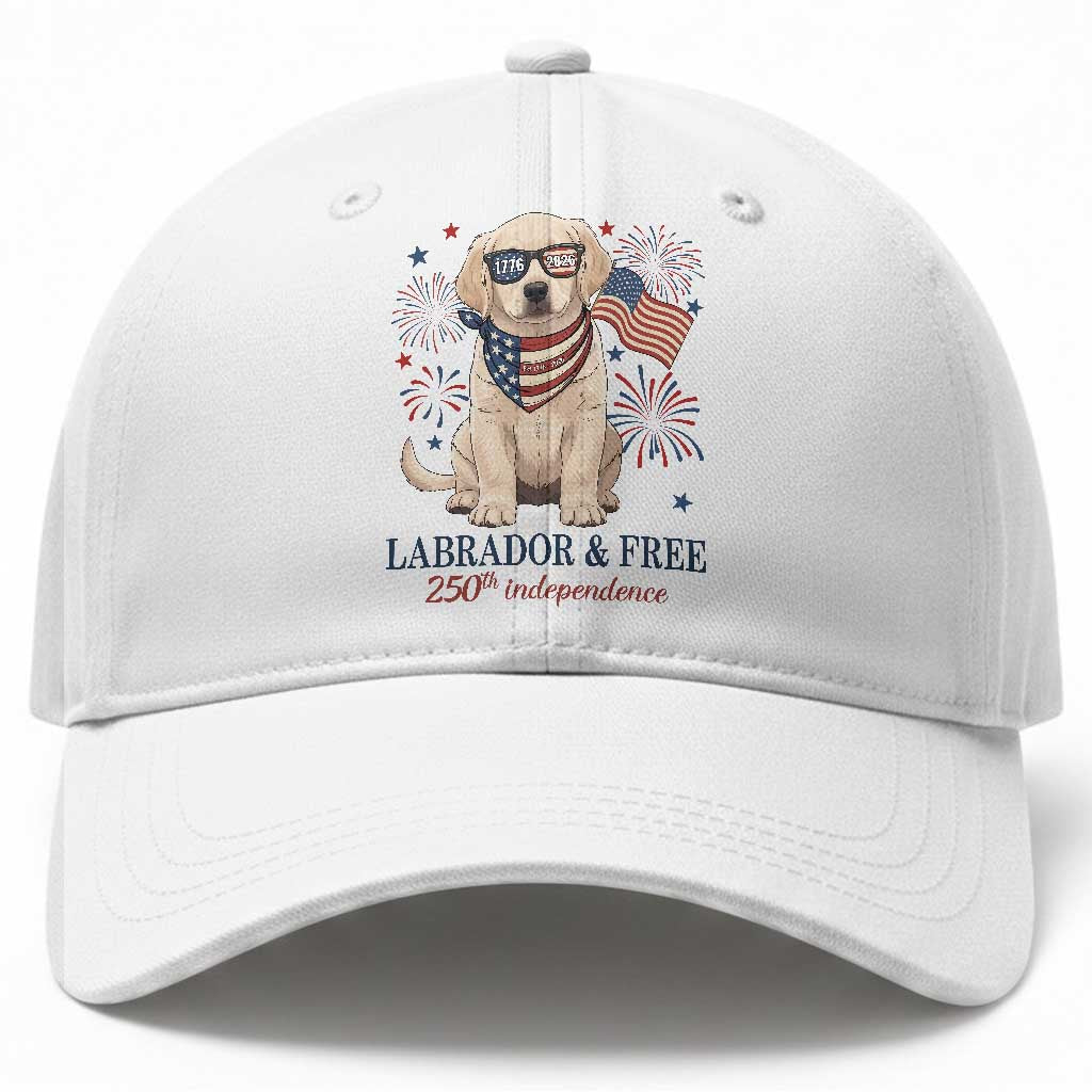 250th Anniversary USA Baseball Cap Labrador Retriever American Flag 4th of July TS14 Print Your Wear