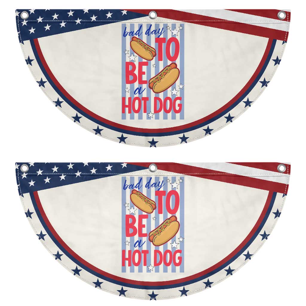 Bad Day To Be A Hot Dog Patriotic Fan Flag 4th of July Summer Beach TS14 2pcs pack Classic Beige Print Your Wear