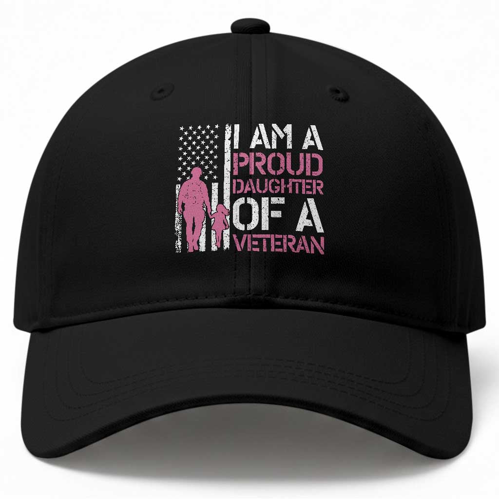 Proud Daughter Veteran Nothing Scares Baseball Cap Patriotic Military Family Support TS14 Print Your Wear