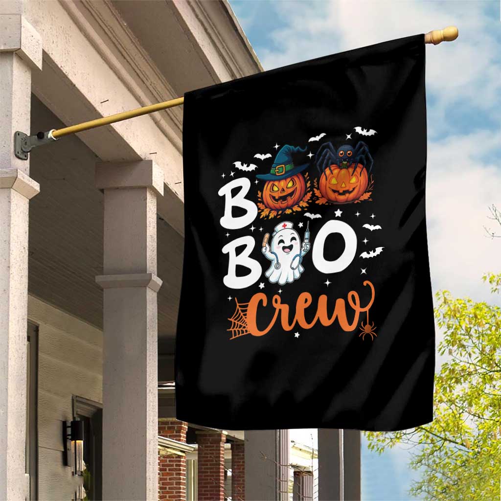 Boo Boo Crew Nurse Ghost Halloween Garden Flag TS14 Print Your Wear