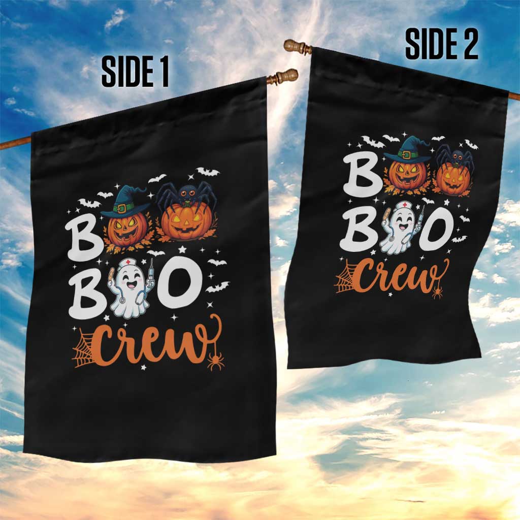 Boo Boo Crew Nurse Ghost Halloween Garden Flag TS14 Print Your Wear