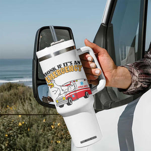 Registered Goose Nurse Tumbler With Handle Honk If It Is An Emergency TS14 Print Your Wear