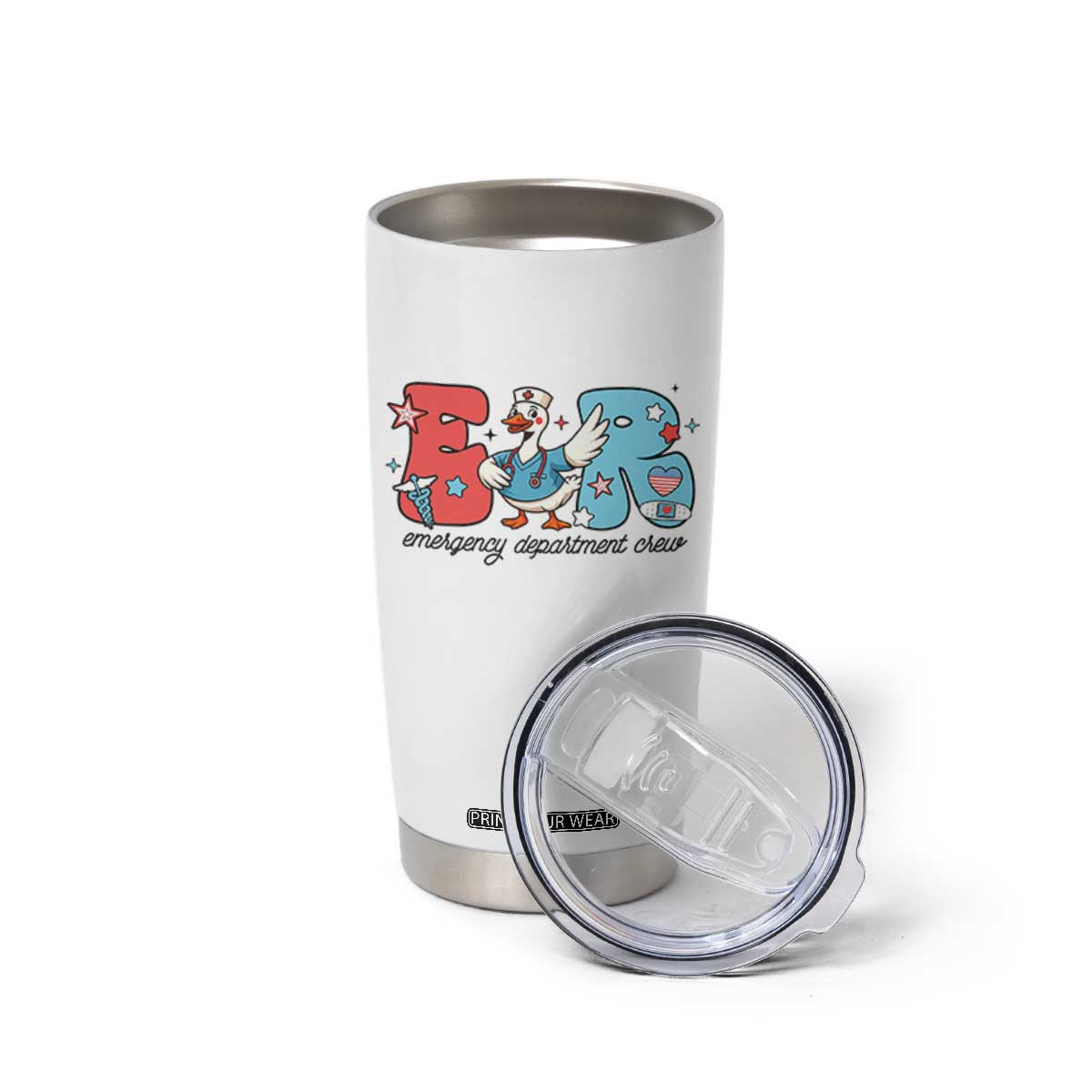 ER Nurse Silly Goose Tumbler Cup Funny Emergency Department TS14 Print Your Wear
