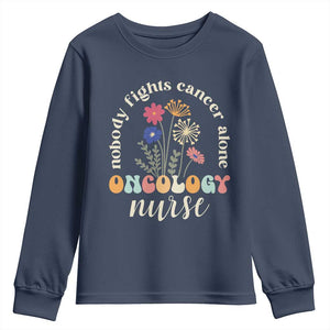 Funny Oncology Nurse Youth Sweatshirt Squad Oncology Medical Assistant TS14 Navy Print Your Wear