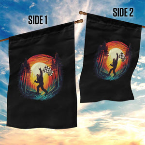 Bigfoot Racing Garden Flag Sasquatch Checkered Flag TS14 Print Your Wear