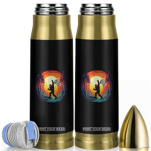 Bigfoot Racing Bullet Tumbler Sasquatch Checkered Flag TS14 Black Print Your Wear
