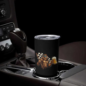 Funny Bigfoot Tumbler Cup Sasquatch Drinking Beer Racing Car TS14 Print Your Wear