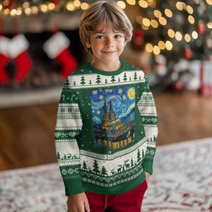 Cologne Cathedral Silhouette Köln German Starry Night Style Ugly Christmas Sweater