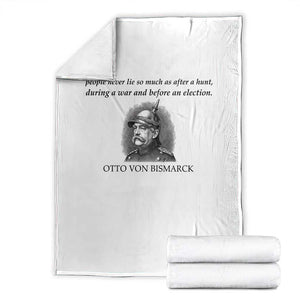 People Lie Famous German History Quote Otto Von Bismarck Throw Blanket