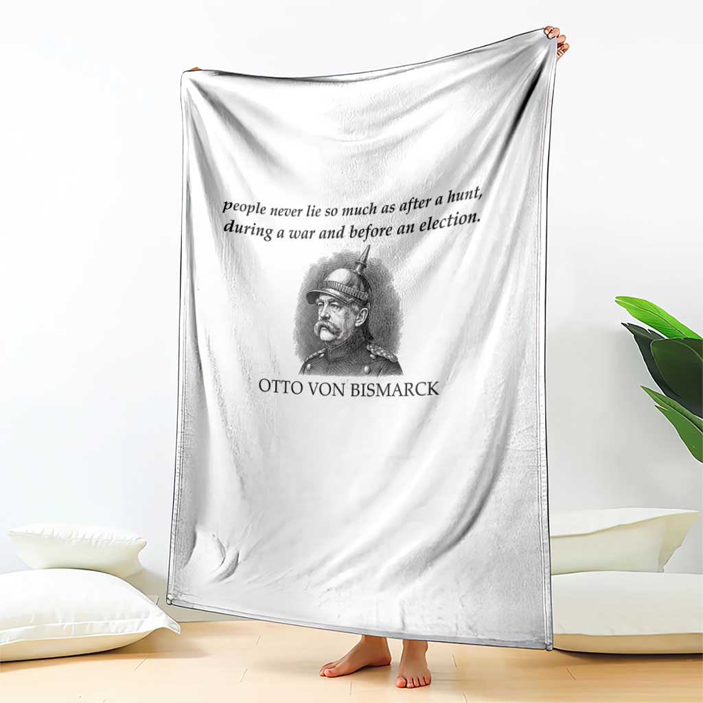 People Lie Famous German History Quote Otto Von Bismarck Throw Blanket