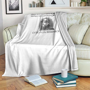 People Lie Famous German History Quote Otto Von Bismarck Throw Blanket