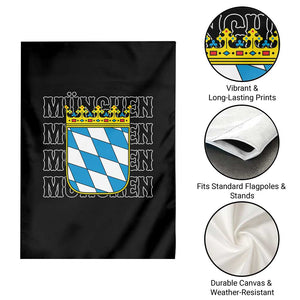 Munich München Germany Bavaria Coat of Arms Souvenir Garden Flag