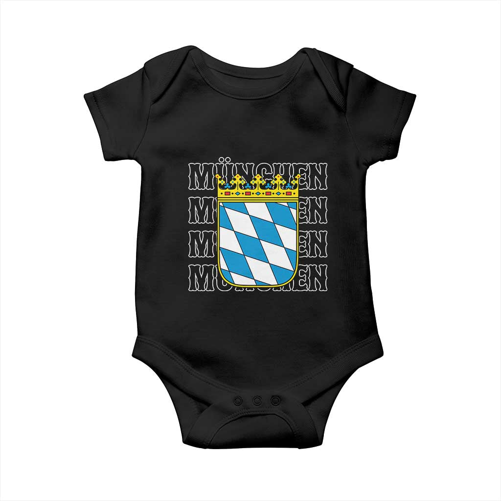 Munich München Germany Bavaria Coat of Arms Souvenir Baby Onesie