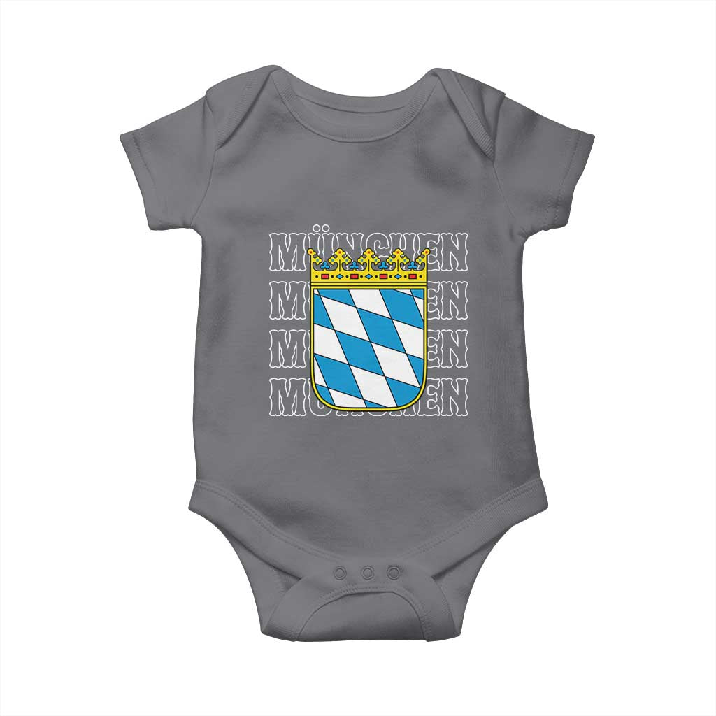 Munich München Germany Bavaria Coat of Arms Souvenir Baby Onesie