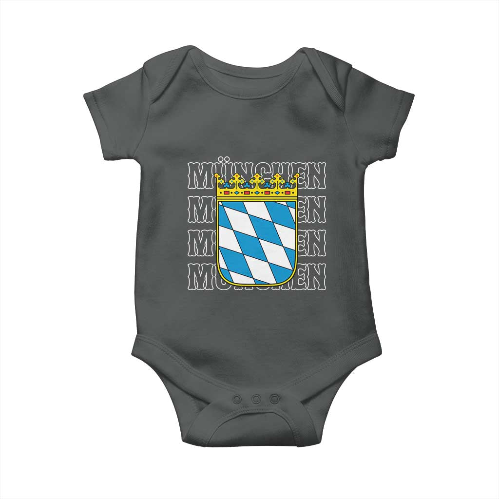 Munich München Germany Bavaria Coat of Arms Souvenir Baby Onesie