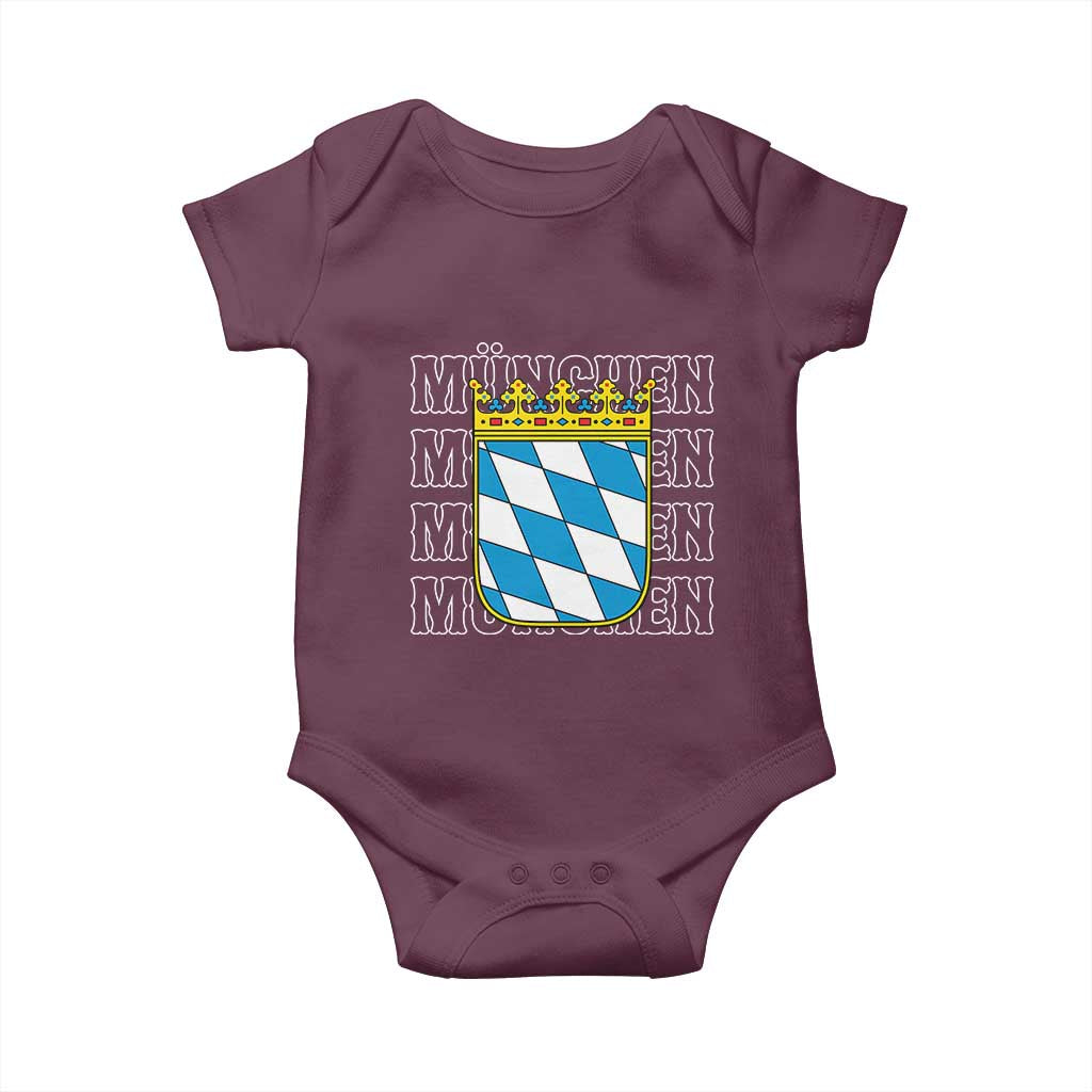 Munich München Germany Bavaria Coat of Arms Souvenir Baby Onesie