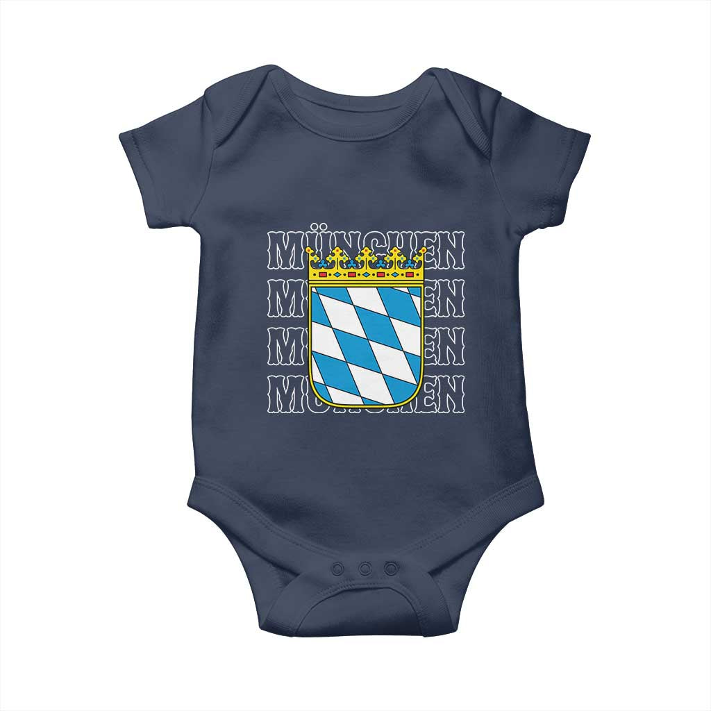 Munich München Germany Bavaria Coat of Arms Souvenir Baby Onesie