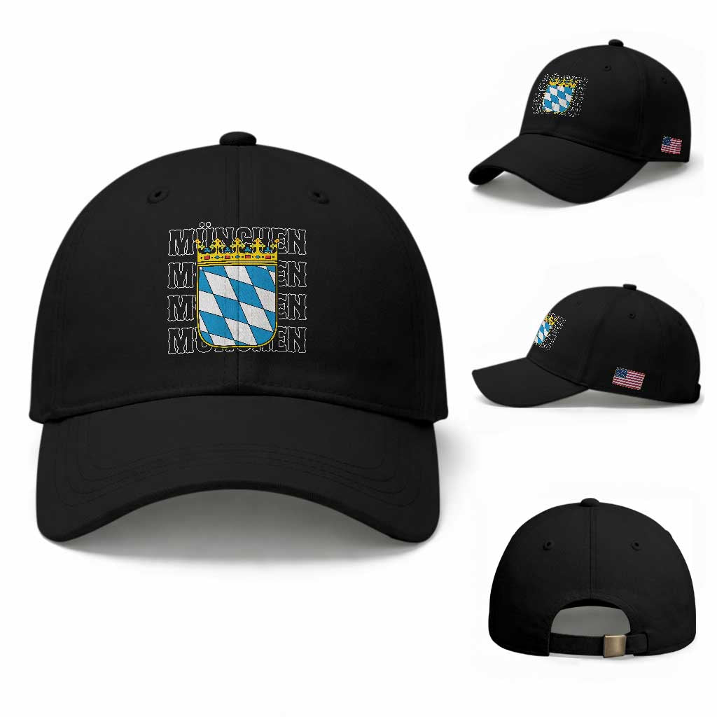 Munich München Germany Bavaria Coat of Arms Souvenir Baseball Cap