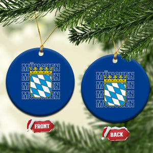 Munich München Germany Bavaria Coat of Arms Souvenir Ceramic Ornament