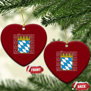 Munich München Germany Bavaria Coat of Arms Souvenir Ceramic Ornament