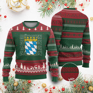 Munich München Germany Bavaria Coat of Arms Souvenir Ugly Christmas Sweater