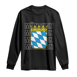 Munich München Germany Bavaria Coat of Arms Souvenir Long Sleeve Shirt
