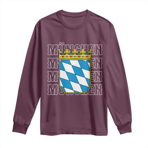 Munich München Germany Bavaria Coat of Arms Souvenir Long Sleeve Shirt