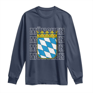 Munich München Germany Bavaria Coat of Arms Souvenir Long Sleeve Shirt