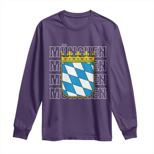 Munich München Germany Bavaria Coat of Arms Souvenir Long Sleeve Shirt