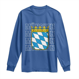 Munich München Germany Bavaria Coat of Arms Souvenir Long Sleeve Shirt