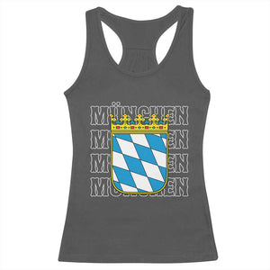 Munich München Germany Bavaria Coat of Arms Souvenir Racerback Tank Top