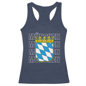Munich München Germany Bavaria Coat of Arms Souvenir Racerback Tank Top