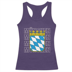 Munich München Germany Bavaria Coat of Arms Souvenir Racerback Tank Top