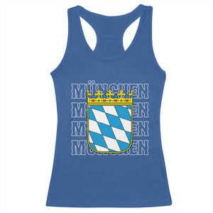 Munich München Germany Bavaria Coat of Arms Souvenir Racerback Tank Top