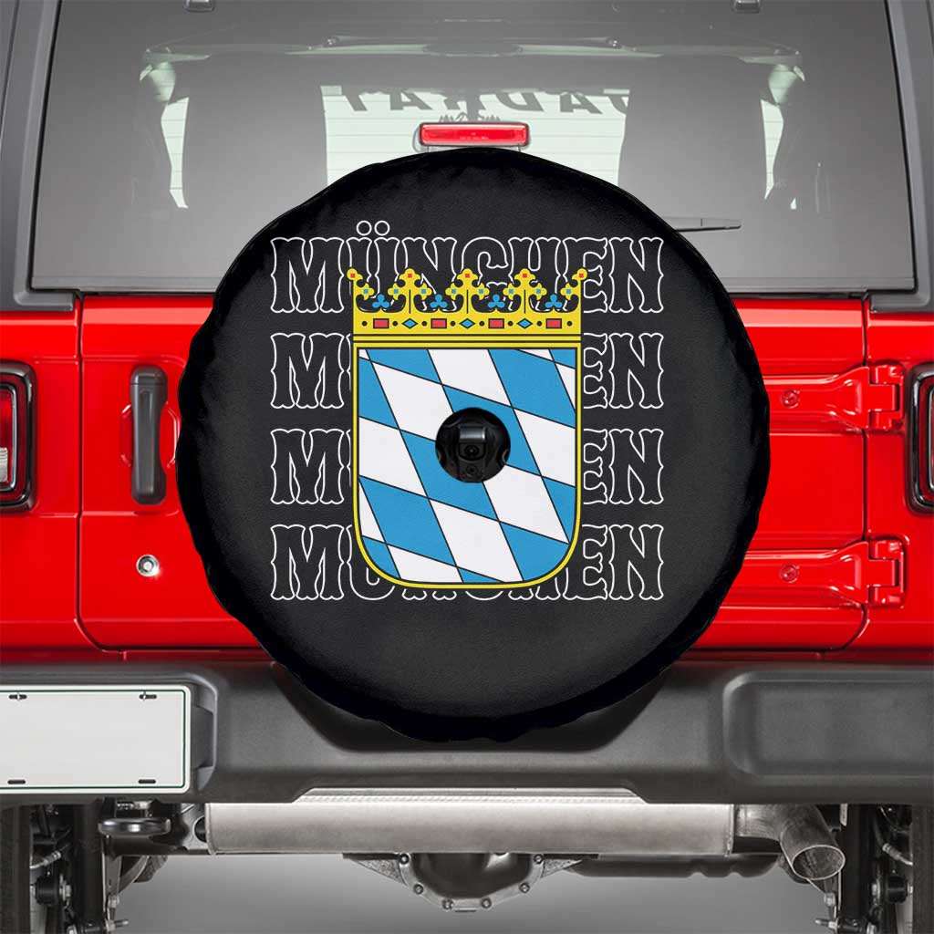 Munich München Germany Bavaria Coat of Arms Souvenir Spare Tire Cover
