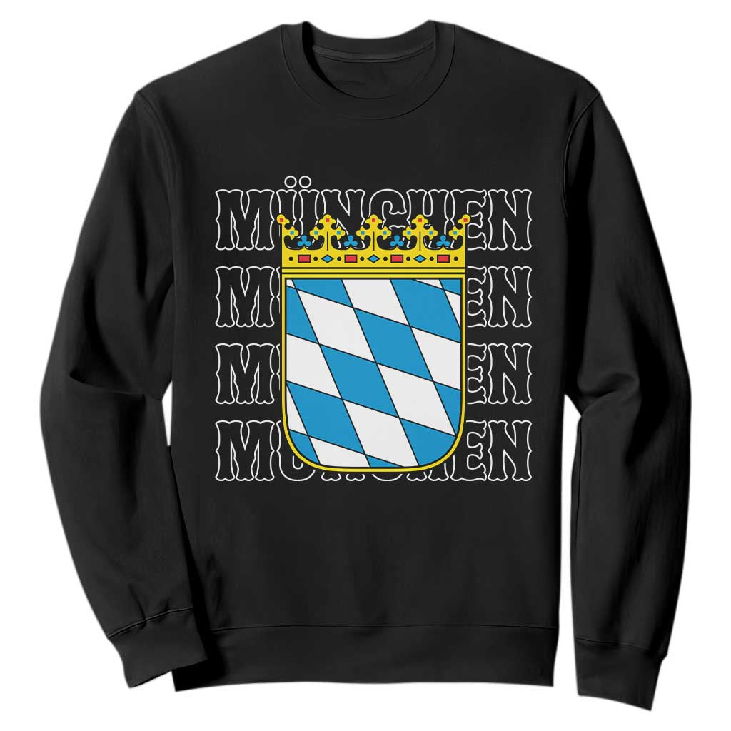 Munich München Germany Bavaria Coat of Arms Souvenir Sweatshirt