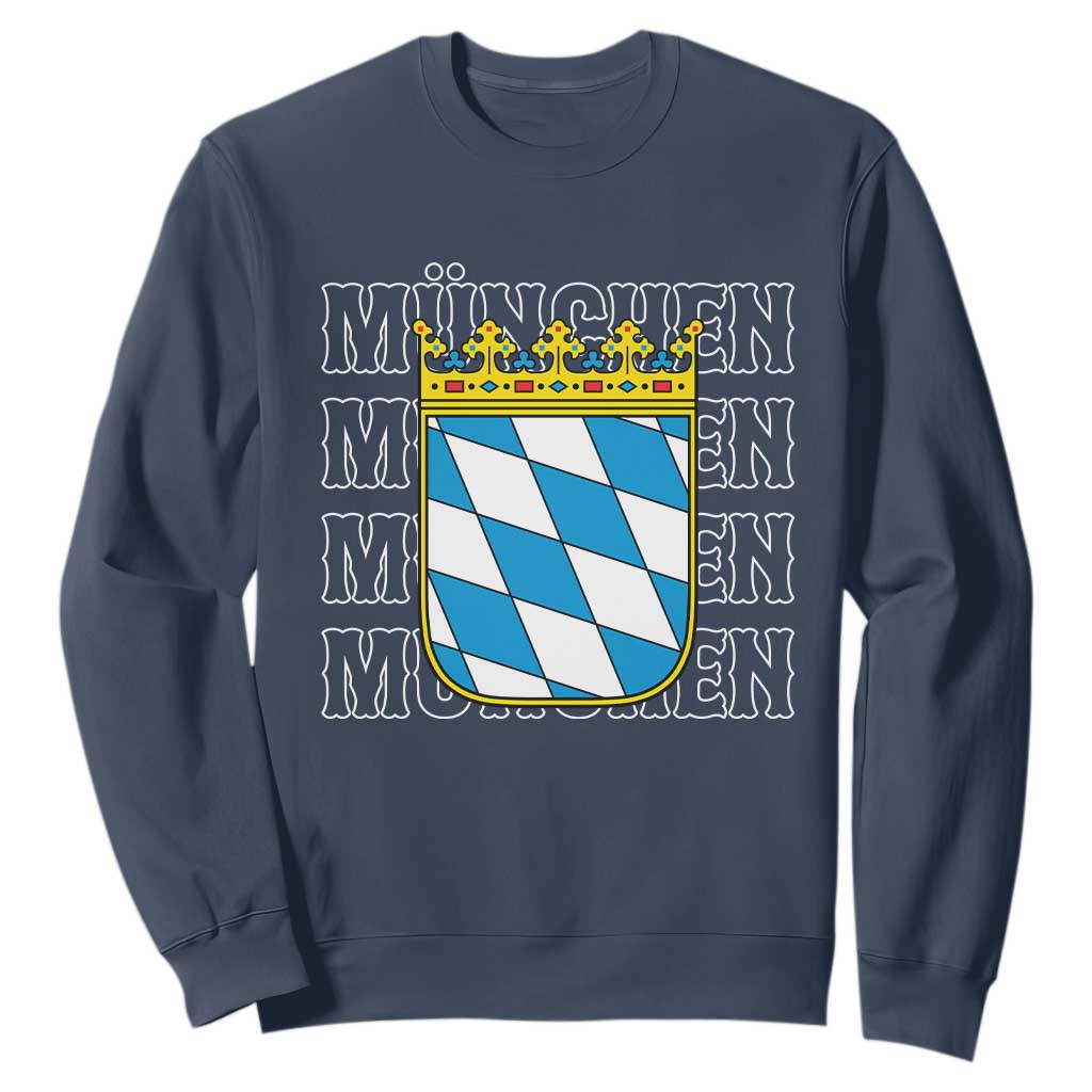 Munich München Germany Bavaria Coat of Arms Souvenir Sweatshirt